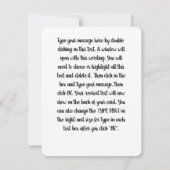 Snowman Flat Card, Fun Festivals Snowman mit Licht Dankeskarte (Rückseite)