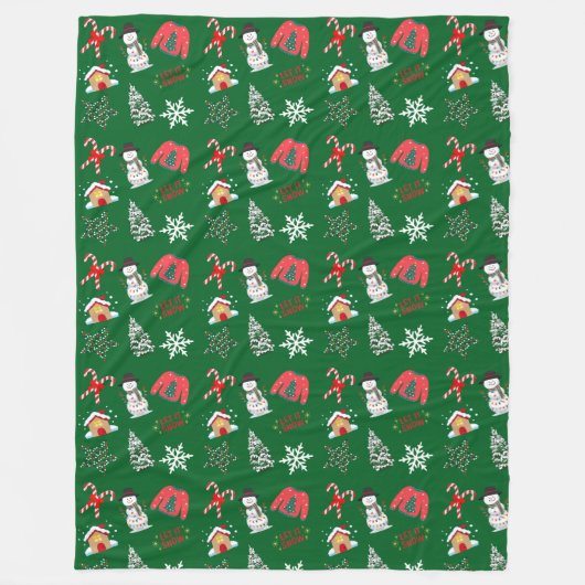 Snowman Fleece Blanket (Vorderseite)