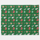Snowman Fleece Blanket (Vorderseite (Horizontal))