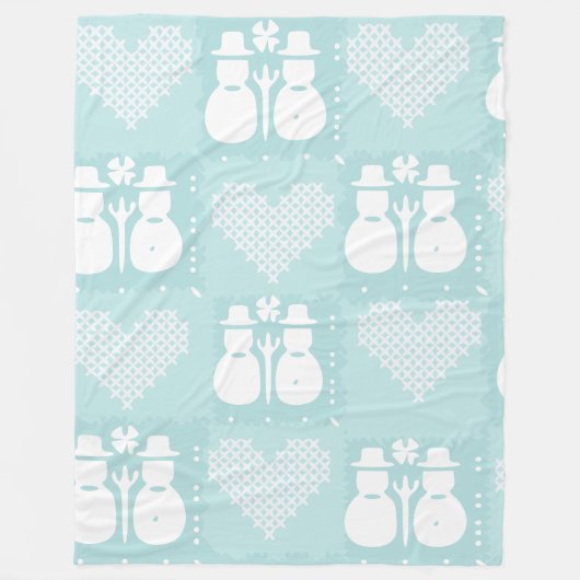 Snowman Fleecedecke (Vorderseite)