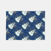 Snowman Fleecedecke (Vorderseite (Horizontal))