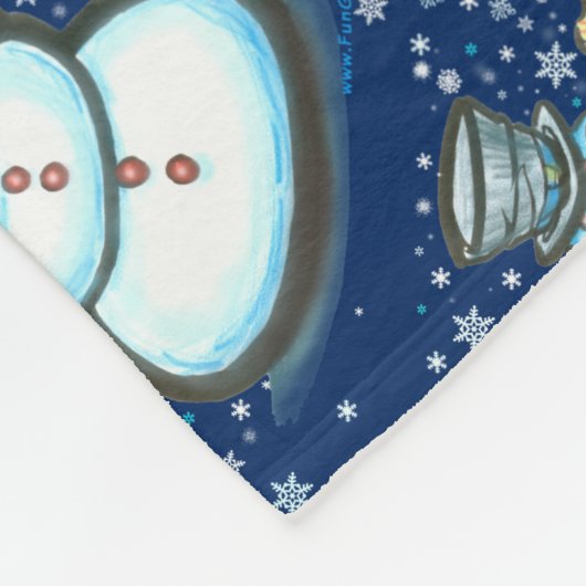 Snowman Fleecedecke (Ecke)