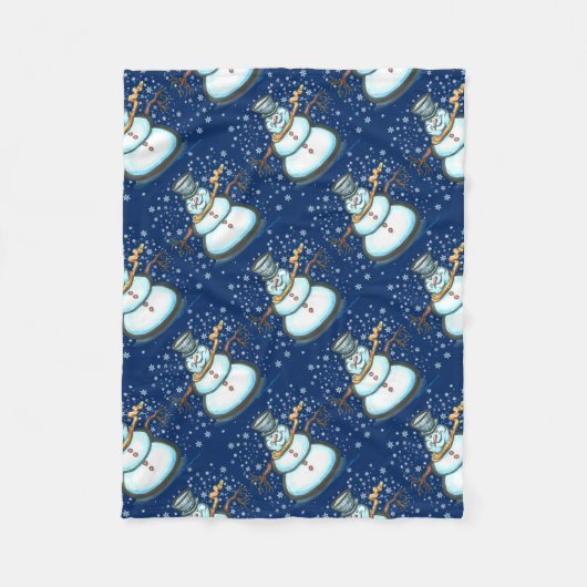 Snowman Fleecedecke (Vorderseite)