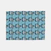 Snowman Fleecedecke (Vorderseite (Horizontal))