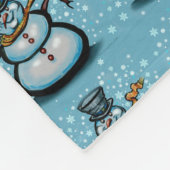 Snowman Fleecedecke (Ecke)