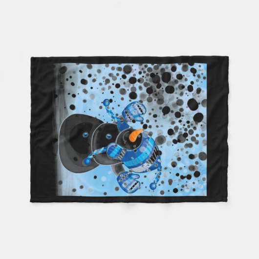 Snowman  fleecedecke (Vorderseite (Horizontal))