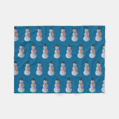 Snowman Fleecedecke (Vorderseite (Horizontal))