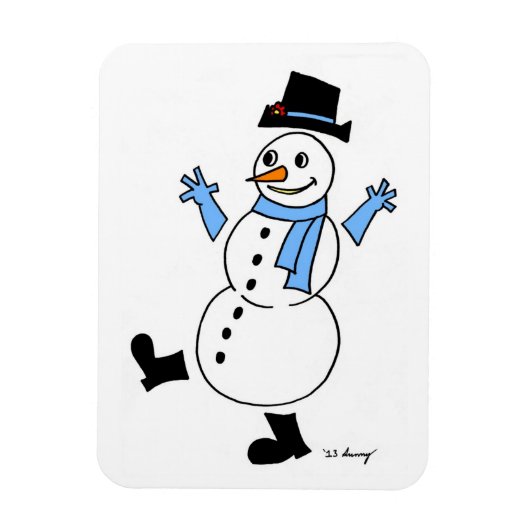 Snowman Flexible Magnet (Vertikal)