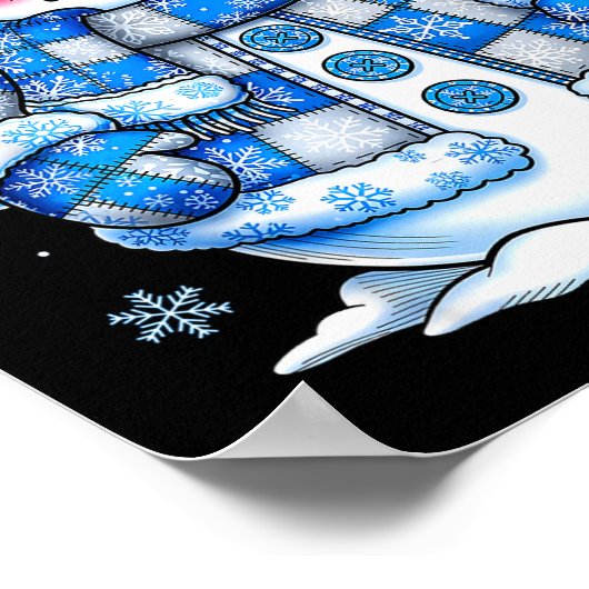 Snowman For Women Men Kids Grandkids Christmas Poster (Ecke)