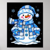 Snowman For Women Men Kids Grandkids Christmas Poster (Vorne)