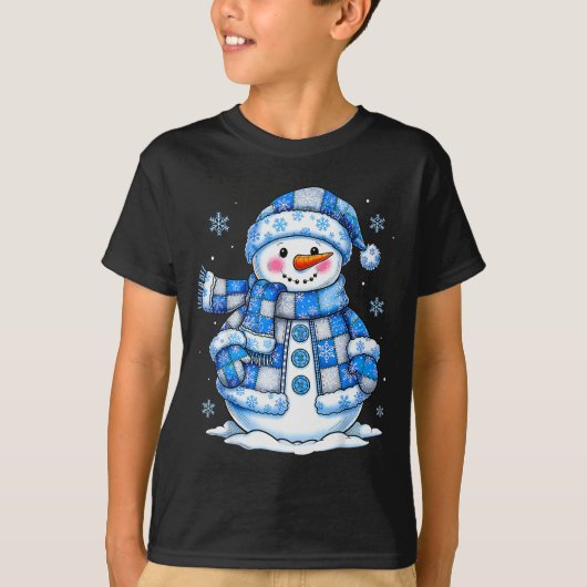Snowman For Women Men Kids Grandkids Christmas T-Shirt (Vorderseite)