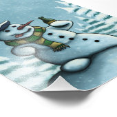 Snowman-Foto-Druck Fotodruck (Ecke)