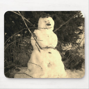 Snowman Foto Mousepad