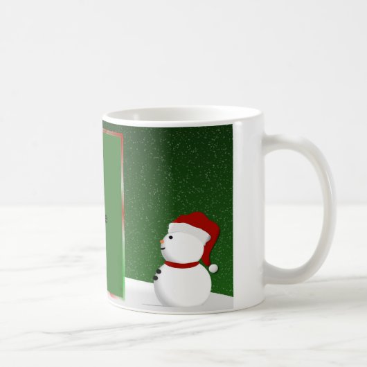 Snowman-Foto-Tasse Kaffeetasse (Rechts)