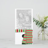 Snowman-Fotokarte (Stehend Vorderseite)