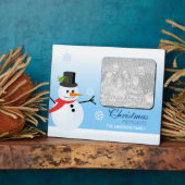 Snowman Fotoplatte (Seite)
