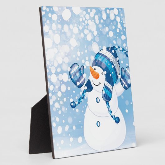 Snowman Fotoplatte (Seite)