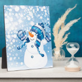Snowman Fotoplatte (Seite)