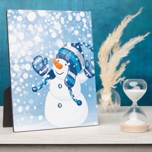 Snowman Fotoplatte (Seite)
