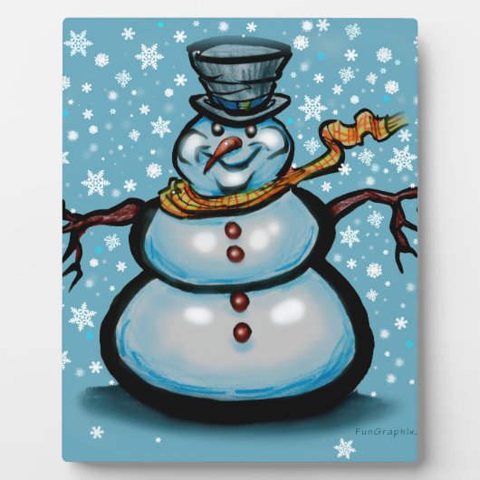 Snowman Fotoplatte (Vorderseite)