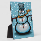 Snowman Fotoplatte (Seite)