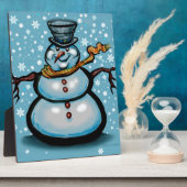 Snowman Fotoplatte (Seite)