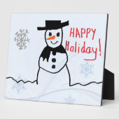 Snowman Fotoplatte (Seite)