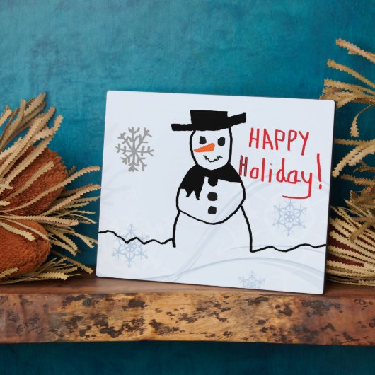 Snowman Fotoplatte (Seite)