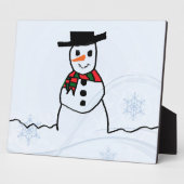 Snowman Fotoplatte (Seite)