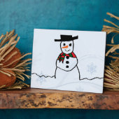 Snowman Fotoplatte (Seite)