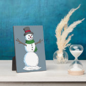 Snowman Fotoplatte (Seite)