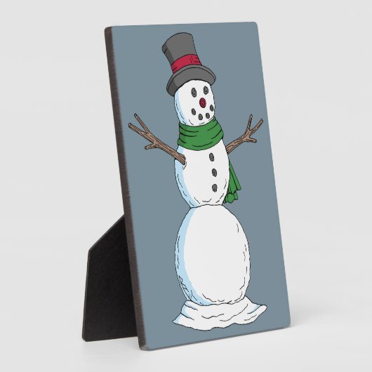 Snowman Fotoplatte (Seite)