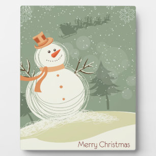 Snowman Fotoplatte