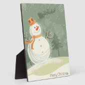 Snowman Fotoplatte (Seite)