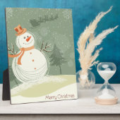 Snowman Fotoplatte (Seite)