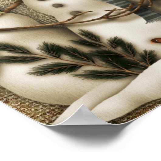 Snowman-Freunde Poster (Ecke)