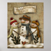 Snowman-Freunde Poster (Vorne)
