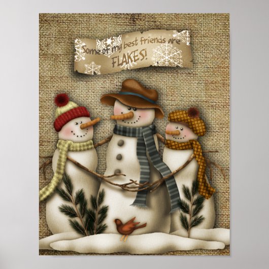 Snowman-Freunde Poster (Vorne)