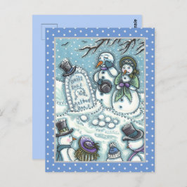 SNOWMAN-FRIEDHOF, MELDET VOR SEINER ZEIT, MÄHRER POSTKARTE