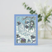 SNOWMAN-FRIEDHOF, MELDET VOR SEINER ZEIT, MÄHRER POSTKARTE (Stehend Vorderseite)