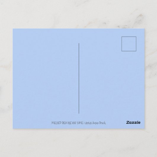 SNOWMAN-FRIEDHOF, MELDET VOR SEINER ZEIT, MÄHRER POSTKARTE (Rückseite)