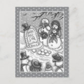 SNOWMAN-FRIEDHOF, MELDET VOR SEINER ZEIT, MÄHRER POSTKARTE (Vorderseite)