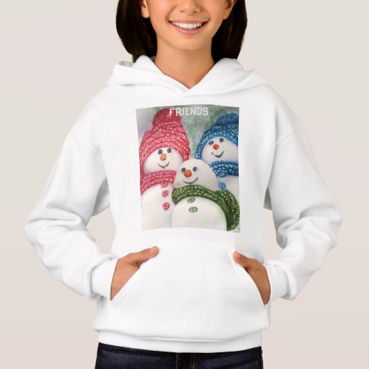 SNOWMAN FRIENDS HOODIE (Vorderseite)