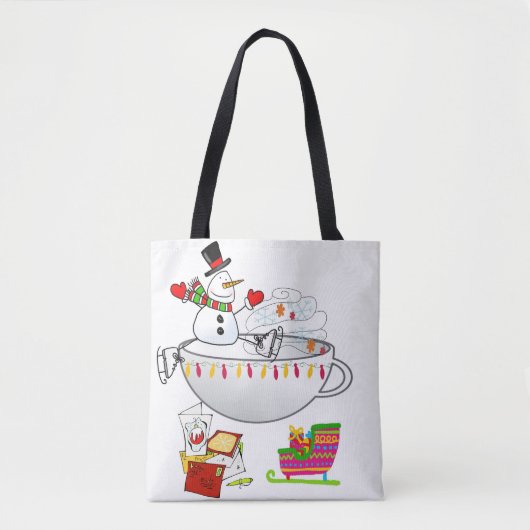 Snowman Frohe Weihnachten Frauen Tragetaschen Tasche (Vorderseite)