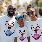 Snowman Frohe Weihnachten Niedlich lächelnd Gesich T-Shirt