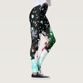 Snowman "frohe Weihnachten" personalisiert Leggings (Rechts)
