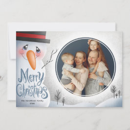 Snowman Frohe Weihnachten Personalisierte Familie
