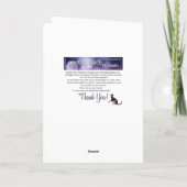 Snowman Frohe Weihnachts-Weihnachtskarte Feiertagskarte (Rückseite)