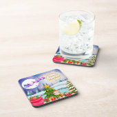 Snowman Frohe Weihnachtsbaumgeschenke & Glückliche Getränkeuntersetzer (Rechte Seite)