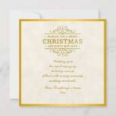 Snowman Frohe Weihnachtsbaumgeschenke & Glückliche Karte (Rückseite)